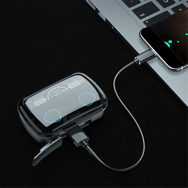 Fones de Ouvido TWS Sem Fio 3500mAh