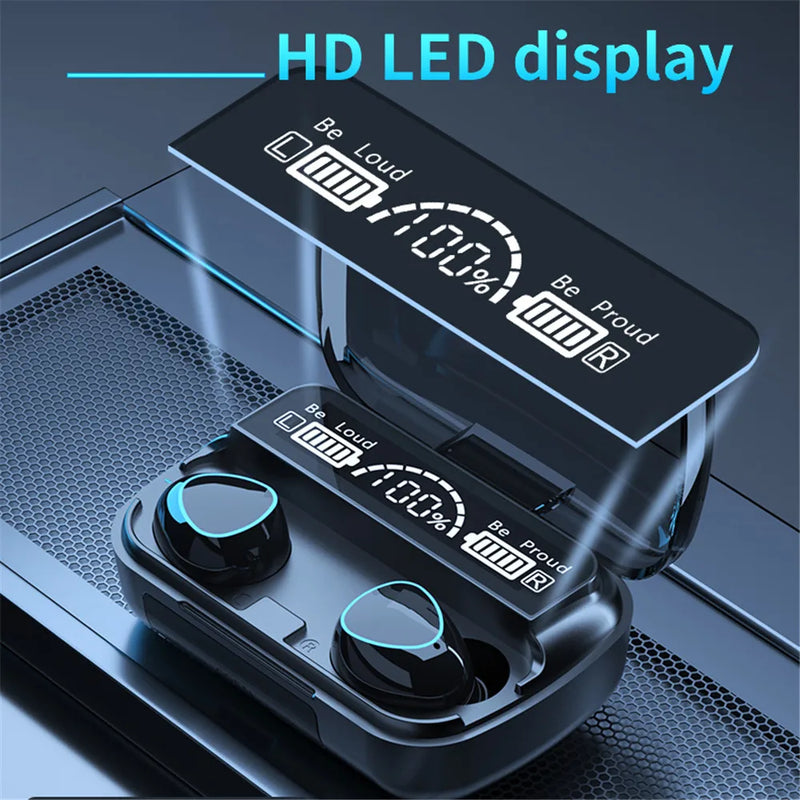 Fones de Ouvido TWS Sem Fio 3500mAh